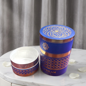 Tube en carton écologique personnalisé en petite série pour flacon de parfum cosmétique de luxe, contenant cylindrique en carton pour marque de parfum de boutique - Product Image 1