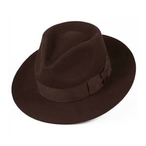 CL6061 Vente en gros Unisexe Laine <span class=keywords><strong>Fedora</strong></span> Chapeau Large Bord Fedoras Cap Gentleman Feutre <span class=keywords><strong>Fedora</strong></span> Chapeaux Hommes Mode <span class=keywords><strong>Indiana</strong></span> <span class=keywords><strong>Jones</strong></span> Chapeaux - Product Image 1