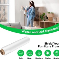 Film étirable transparent de qualité supérieure 100% PE Film de moulage transparent résistant à l'humidité Film plastique souple LLDPE pour machine manuelle