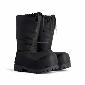 Botas de esquí unisex de piel de becerro súper suave de alta calidad con puntera redonda exagerada para hombre y mujer, botas de nieve bajas <span class=keywords><strong>Alaska</strong></span> con puntera redonda - Product Image 3