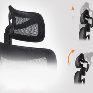 Silla de Oficina Ergonómica de Malla, Ajustable, Giratoria, Elevable, Apilable, Ejecutiva, con Respaldo Alto y Elegante - Product Image 3