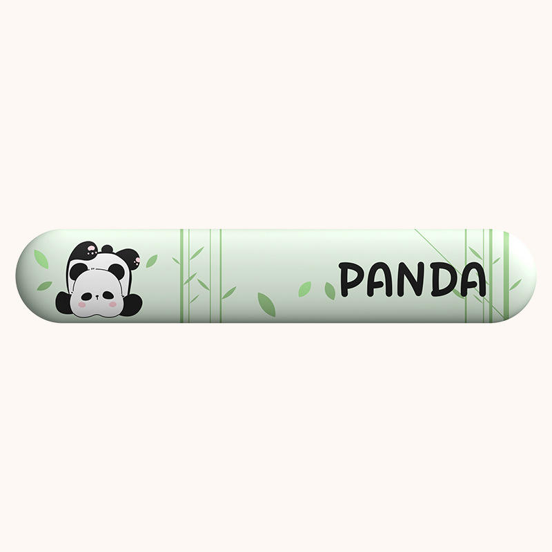 Porte-clavier bébé panda-tissu en soie de lait