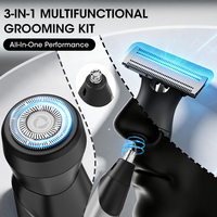 Tondeuse à cheveux Lanumi 285 3-en-1, tondeuse à joues, tondeuse à nez, rasoir à barbe, tête de lame magnétique, IPX6, rechargeable par USB