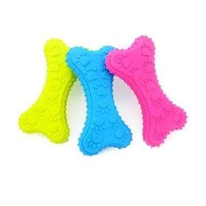 柔软吱吱的牙齿清洁耐用橡胶骨狗咀嚼玩具 - Product Image 3