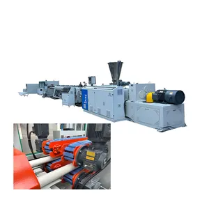 Factory manufacturing plastic PVC double tube pipe extruder production line