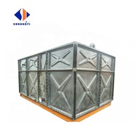 Réservoir d'eau rond/carré en acier galvanisé HDG Shuangyi 5000L 40000L 100000L 250CBM 500m3 certifié CE ISO pour usage industriel