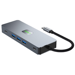 Estación de acoplamiento de escritorio tipo C a 4K60Hz HDTV-Com 2 pantallas diferentes RJ45 10 en 1 Mult Audio Usb Hub Accesorios para portátiles - Product Image 6