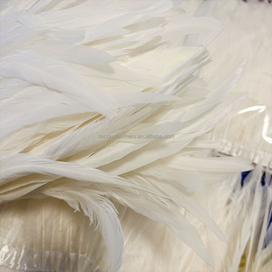 Plumes de queue de coq blanches en gros pour la décoration du Carnaval de Miami, des Bahamas et du Jankanoo - Product Image 3