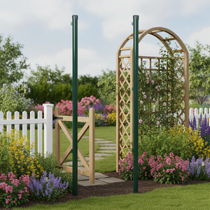 2 pali per recinzione da 45,3 pollici per tralicci e cancelli - Product Image 3