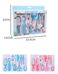Juego de 10 Uds. De termómetro para el cuidado del bebé recién <span class=keywords><strong>nacido</strong></span>, artículos de tocador para niños, Kit de cepillo para el cuidado de las uñas del bebé - Product Image 2