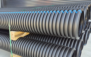 Tubería Corrugada de Doble Pared de HDPE DLX, Tubería de Drenaje de HDPE, Tubos de Plástico/Tubería de Alcantarillado <span class=keywords><strong>para</strong></span> Proyectos de Construcción - Product Image 6