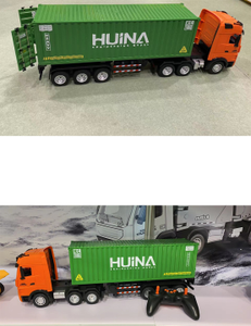 Camión de Contenedor de Comercio Exterior HUINA 1317, Modelo de Simulación a Escala 1/18, Vehículo de Ingeniería de 9 Canales - Product Image 4