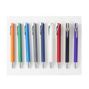 Promotional Custom Logo Custom Metal Aluminum Ballpoint <b>Pen</b> 1.0mm <b>Multi</b>-<b>Color</b> Rubber Coated Business Signature <b>Pen</b> Gifts - Product Image 3