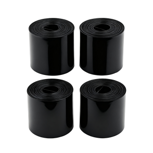 300mm đen PVC nhiệt co lại tay áo cuộn điện áp thấp ứng dụng đùn nhiệt co lại phim ống cho Pin - Product Image 1