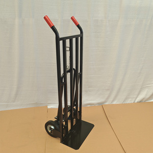 Chariot d'entrepôt à pousser HT1595, capacité de charge 300 kg, cadre en acier, 2 roues, chariot industriel durable - Product Image 1