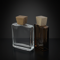 Envase de Perfume de Lujo con Tapa de Madera Pintada, Logotipo Personalizado con Láser, Botella de Colonia con Tapa de Madera Fea15