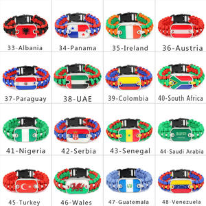 Fabricante De Banderas De 287 Países Pulseras De Supervivencia De Paracord Con Banderas De Puerto Rico, Brasil, Alemania, Arabia Saudita, Australia Y Haití - Product Image 5