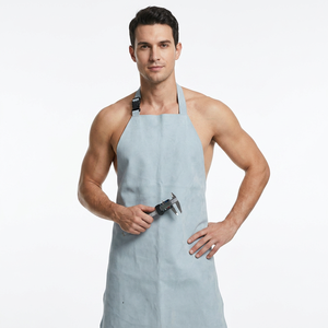 Bib <b>Apron</b> Non Woven Fabric Lightweight Simple Style Adjustable Waist No Pockets Daily Cooking Use - Product Image 2