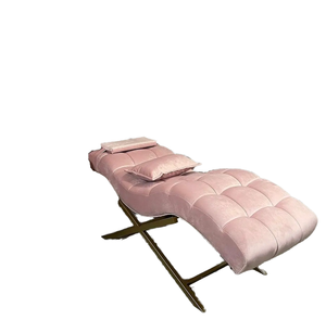 Ensemble de fauteuil de soin esthétique électrique moderne SW, cuir synthétique, base en métal doré, appui-tête <span class=keywords><strong>fixe</strong></span>, utilisation en <span class=keywords><strong>massage</strong></span>, commercial - Product Image 3