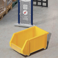 Caisse en plastique de boîte solide de HDPE personnalisable de couleur pour le stockage d'entrepôt