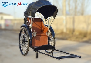 Rickshaw Negro para Turismo, Carruaje/Carreta Tirada por Caballos para Transporte Especial en Venta - Product Image 3