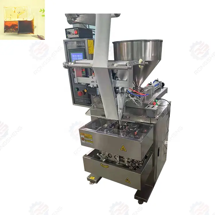 Автоматическая вертикальная машина для наполнения масла, машина для упаковки жидких Саше неправильной формы, упаковочная машина для оливкового масла