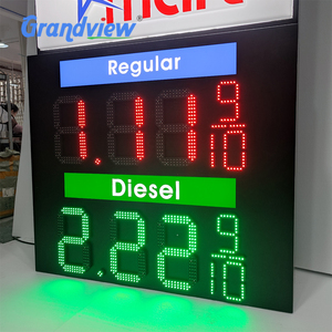 Schermo a LED digitale a colori a 6-24 pollici con prezzo a Gas a singolo o doppio lato esterno con segno di prezzo del petrolio e del Gas in formato schermo a LED - Product Image 6
