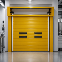 Porte à enroulement rapide automatique à spirale turbo avec lames en alliage d'aluminium pour entrepôt industriel