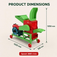 Broyeur de fourrage pour ensilage de tiges de maïs Strosen, déchiqueteuse de paille, coupe-herbe agricole, machine à hacher, broyeur d'aliments pour animaux