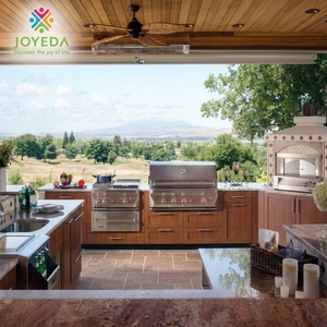 JOYEDA Cocina Modular para Exteriores, Isla con Fregadero para Barbacoa, Componentes de Acero Inoxidable SUS 304, Diseño Ecológico, Configuración Portátil para Barbacoa - Product Image 2