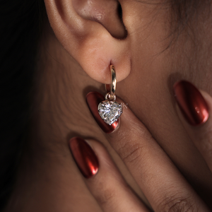 Elegantes Pendientes de Diamantes Cultivados en Laboratorio para Mujer, Plata, Oro de 10K, Oro de 14K, Oro de 18K, Joyería de Moda Elegante - Product Image 4