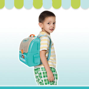Ensemble de jeu de cuisine en sac à dos, ustensiles de cuisine en plastique de simulation, évier, jouets éducatifs pour filles, ensembles de cuisine amusants pour enfants - Product Image 3