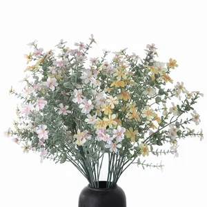 Mw98001 flores gardenia, coreana, tailândia, flores artesanais, flor artificial para decoração