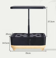 Jardin hydroponique intelligent d'intérieur avec réservoir d'eau de 5 L et lumière de croissance LED pour faire pousser des légumes et des herbes à la maison