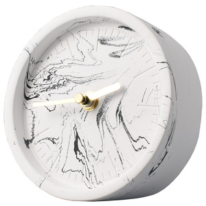 Sáng Tạo Tối Giản Bảng 3d Nghệ Thuật Màu Xi Măng Đồng Hồ Báo Thức Đơn Giản Thăng Hoa Bê Tông Mini Bàn Đồng Hồ Retro Quà Tặng Độc Đáo Horloge - Product Image 4