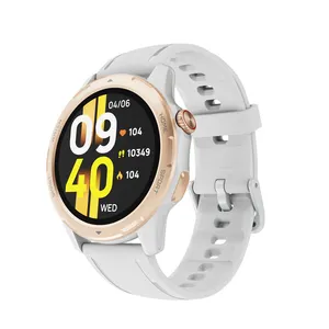 Hot Sell 1.32 "360x360 lunga durata della batteria nuovo orologio intelligente rotondo Bluetooth Call Sleep Monitor impermeabile polsino sportivo