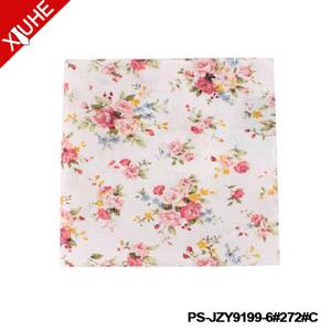OEM ODM <strong>Ladies</strong> <strong>Printed</strong> Pocket Square Custom <strong>Cotton</strong> Floral Pattern <strong>Handkerchiefs</strong> - Product Image 3