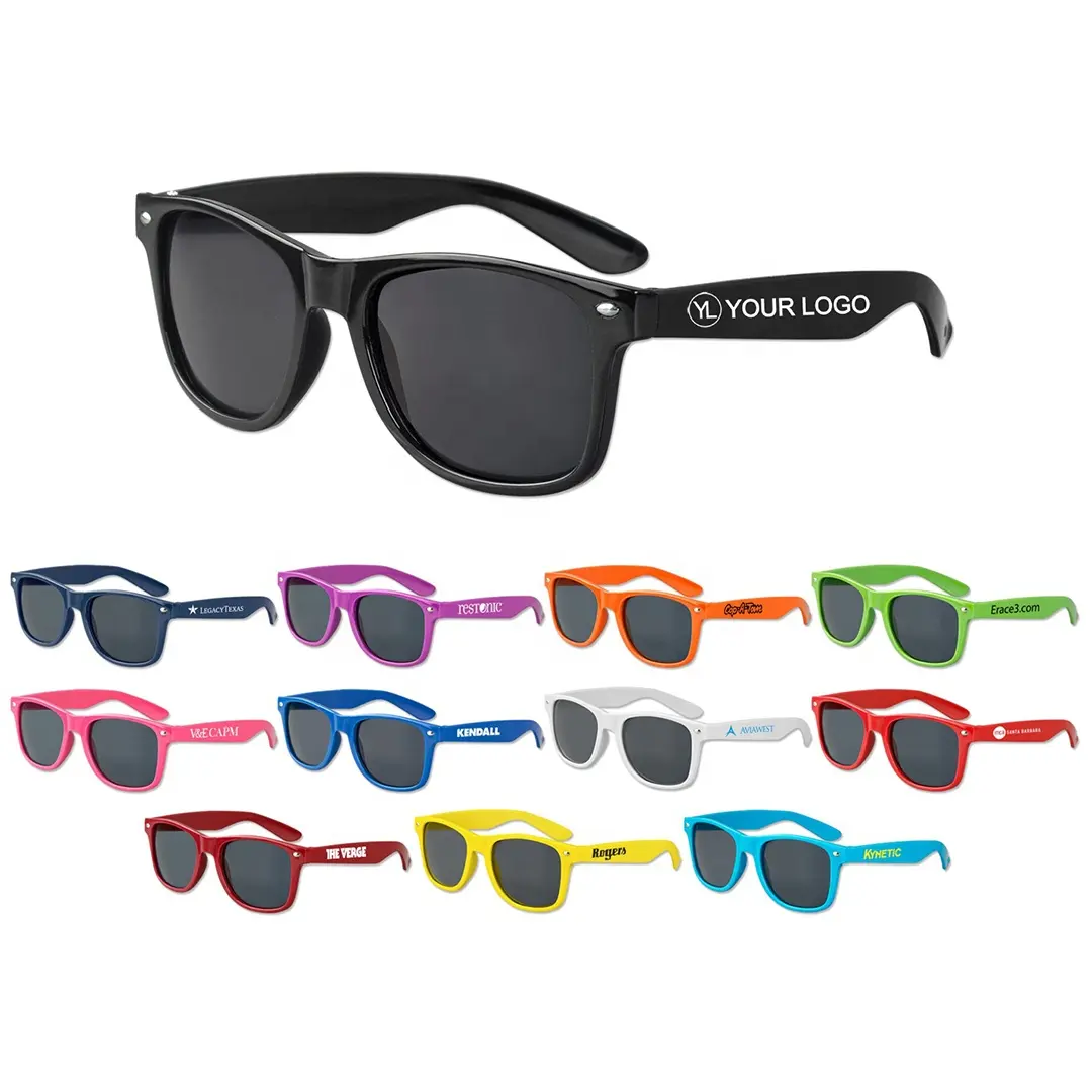 Promo Gifts Advertising Fashion Sun Shades Sunnys Cool Designer Black White Square Cheap Sunglasses