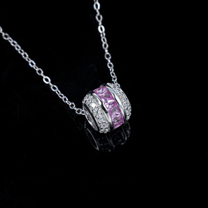 Collier pendentif S925 Padparadscha - Product Image 2