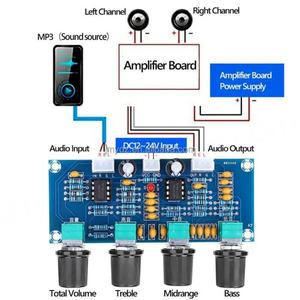 Placa Amplificadora Digital XH-A901, Placa de Modulación de Sonido, Ajuste de Frecuencia Alta y Baja DC, Placa de Pre-Amplificación - Product Image 1