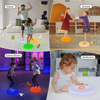 Tapis de danse interactif éducatif Montessori rechargeable avec LED, piano tactile et sons d'animaux pour l'apprentissage musical des enfants