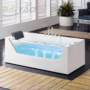 High-end Waterfall Water Jacuzzi With Massage Acrylic Smart Spa Bathtub Functional Jacuzzi For 1 Person