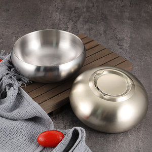 Tazón de Acero Inoxidable de Doble Capa con Aislamiento Térmico para Sopa, Uso Comercial y de Catering, Color Sólido - Product Image 2