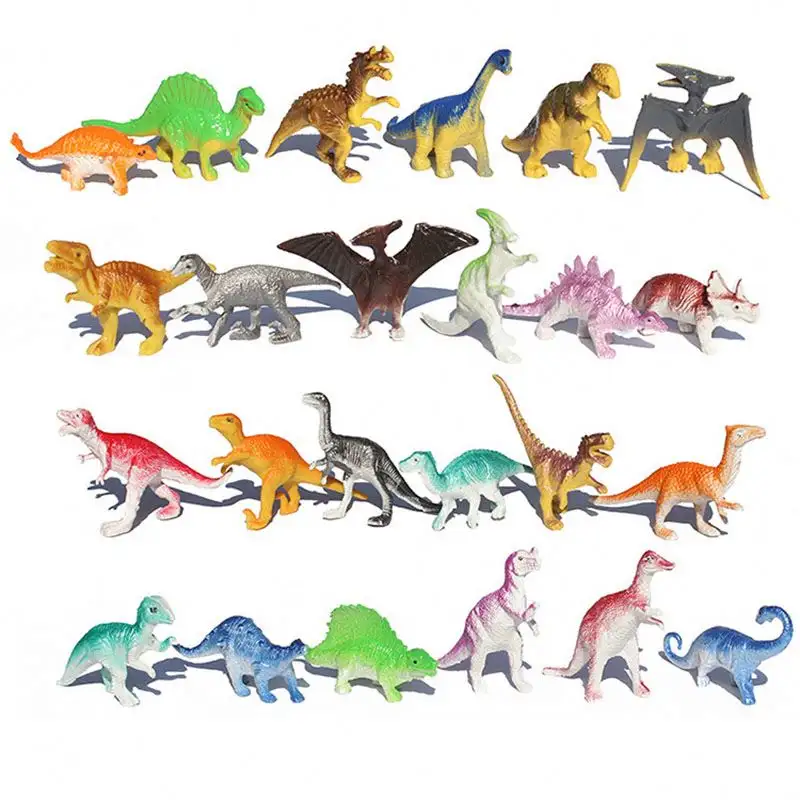 最新の教育玩具面白いデザイン安全カラフルなミニプラスチック恐竜のおもちゃ