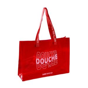 Trendy Colorful Holographic PVC Tote Bags, Stylish Clear Handbags for Women, Logo-printed Gift Bags - Product Image 3