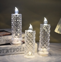 Bougies électroniques à succès : Bougies LED lumineuses en forme de rose pour Noël, lumières romantiques pour la nuit, lumières LED lumineuses d'extérieur rechargeables