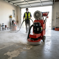 Machine à poncer les sols économique, haute efficacité, pour le polissage des sols en époxy, le ciment et le terrazzo.