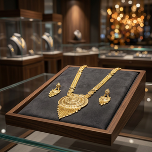 Venta al por mayor de moda 14K 18K 24K Micro Gold Filled Jewelry Set, conjunto de joyería de diseño tradicional, Micro Gold Forming Long Necklaces. - Product Image 2