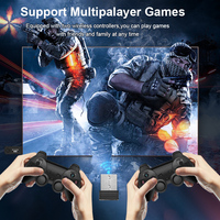 Consoles de jeux pour N64/PSP/PS1 avec 30000 jeux intégrés, stick de jeu X2 GD10 pour rétro, boîte noire, 4k Abs, manette sans fil 2.4G*2