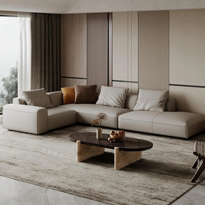 Đá Cẩm Thạch hàng đầu màu be travertine cơ sở Bàn cà phê với dịch vụ tùy chỉnh - Product Image 5